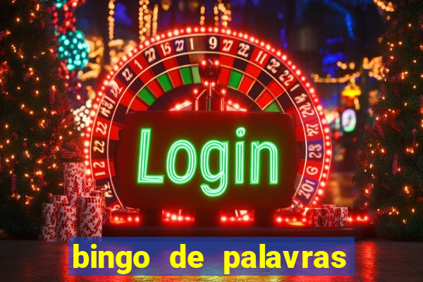 bingo de palavras cha de bebe